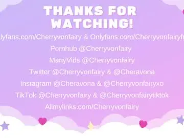 Chaturbate Best live sex cam show of cherryvonfairy
