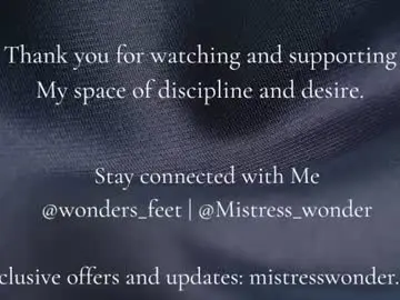Chaturbate Live Sex of wonders_feet