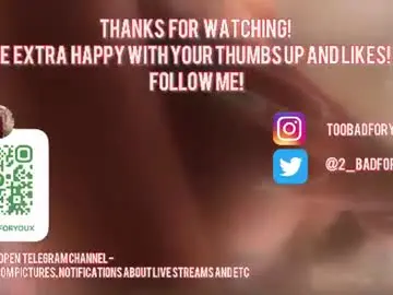 Chaturbate Best live sex cam show of 2badforyou
