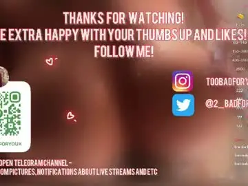 Chaturbate Live Sex of 2badforyou
