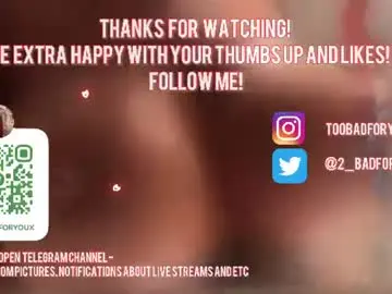 Chaturbate Best live sex cam show of 2badforyou