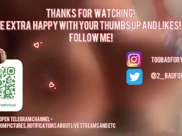 Chaturbate Sex Cam of 2badforyou