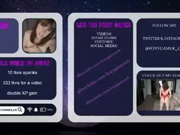 Chaturbate Free Live Porn of foxy_gamer