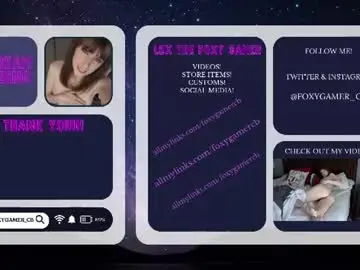 Chaturbate Adult Webcams of foxy_gamer
