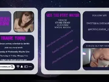 Chaturbate Live Sex Cam of foxy_gamer