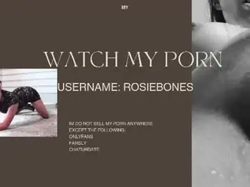Chaturbate Sex Cam of rosiebones