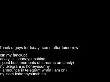 Chaturbate Live Porn of honey_sunshine